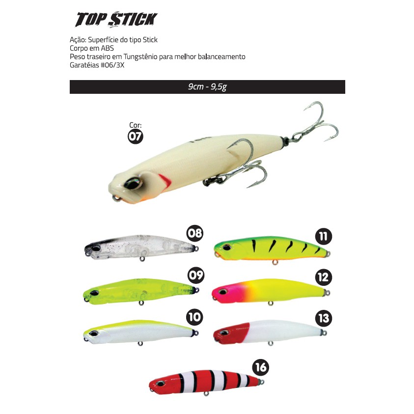 Isca Artificial Yara Top Stick - 9cm 9,5g