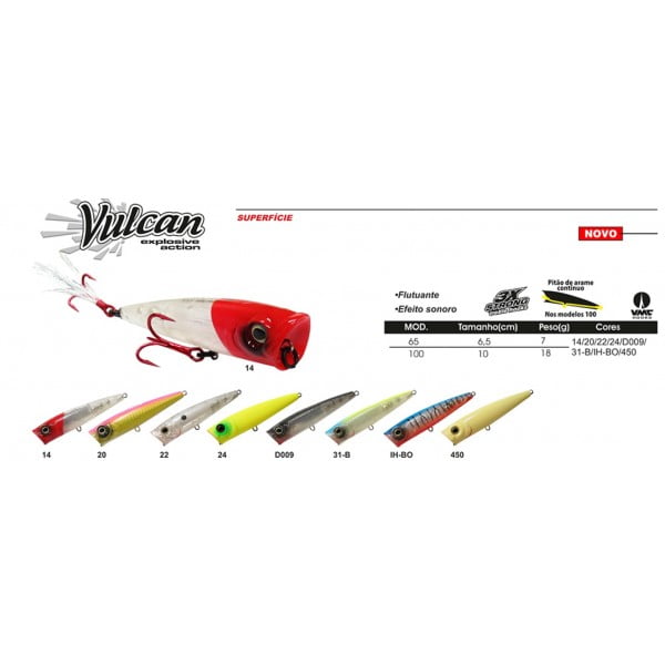 Isca Artificial Marine Sports Vulcan 100