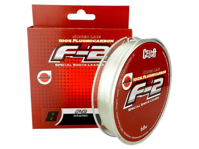 Linha Leader Fluorocarbon Celta Shock Leader F-2 60m