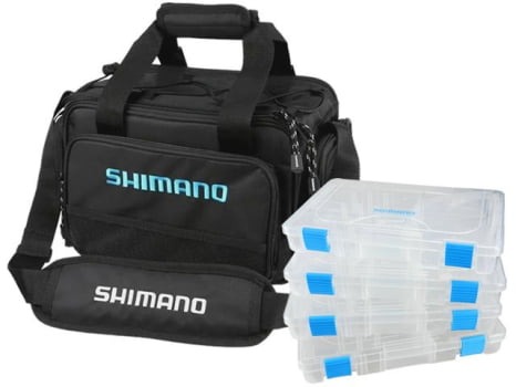 Bolsa Shimano Baltica G (Preta/Azul) -  4 Estojos