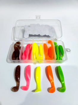 Kit Kurama 20 Sassy Shads 5.5cm + 10 jig heads - Ultra Light