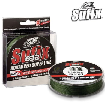 Linha Multifilamento Sufix 832 0.15mm 20lb - Verde Escura 120m