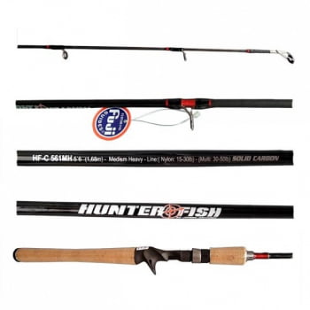 Vara de Marine Sports Hunter Fish 5'6" 8-17lb - Carretilha