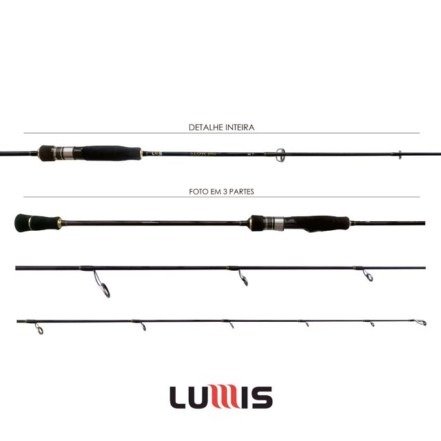 Vara de Pesca Lumis Slow Jig 6' PE 1-3 - Molinete